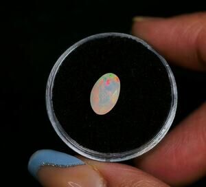 1.25ct  Ethiopian Welo Opal Faceted Oval Gemstone